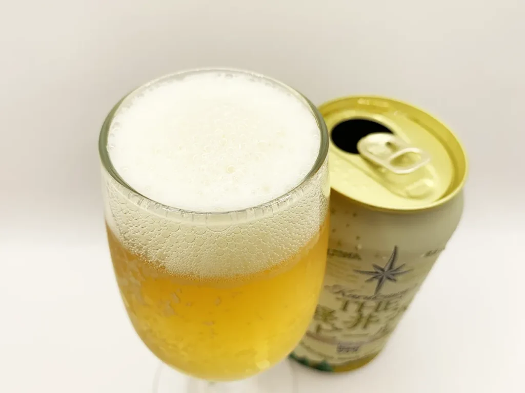 THE軽井沢ビールクリアの泡立ち1